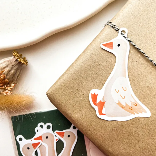 Gift Tag-Bundle - Goose (6x) Little Duck Tag