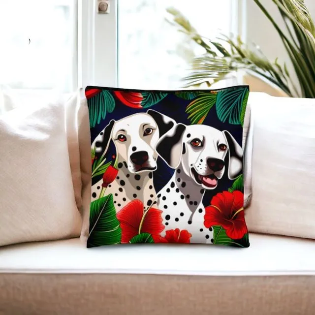 Dalmatian Duo Cushion