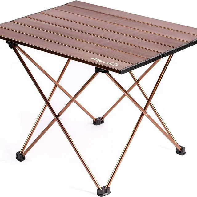 Alpcour Portable Camping Table - Coffee - Medium, Medium