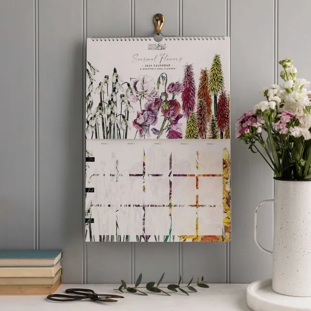 2024 Seasonal Flowers Calendar And Goal Planner