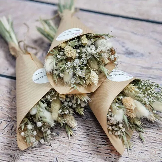 Natural dried flower mini bunches