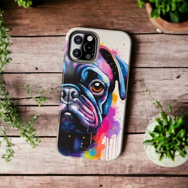 Black Pug Iphone Case
