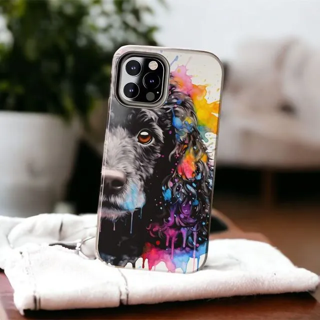 Black Poodle Iphone Case
