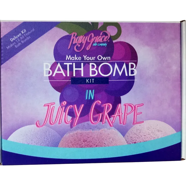 DIY Juicy Grape Deluxe Bath Bomb
