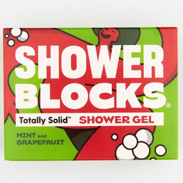 Totally Solid Shower Gel: Mint & Grapefruit - Plastic Free Body Soap