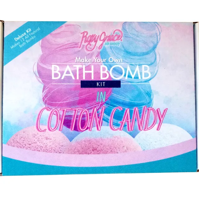 DIY Cotton Candy Deluxe Bath Bomb