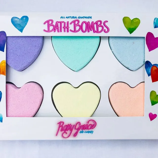 Heart Bath Bombs Gift Box