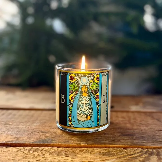 8.5oz High Priestess Tarot Candle