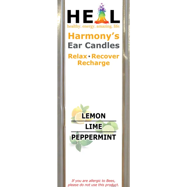 2 Pack Beeswax Lemon, Lime &amp; Peppermint Ear Candles