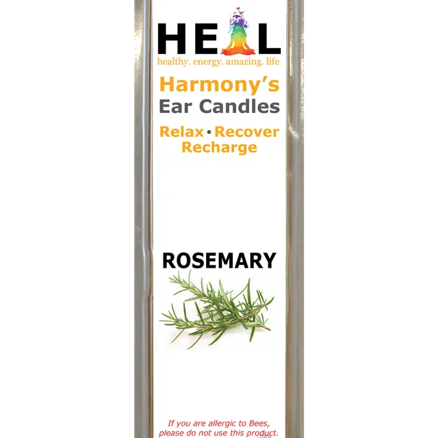 2 Pack Beeswax Rosemary Ear Candles