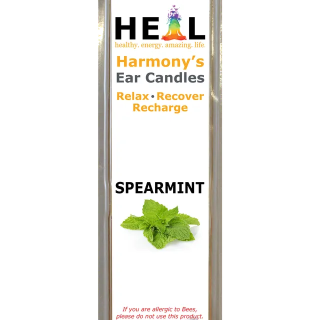 2 Pack Beeswax Spearmint Ear Candles