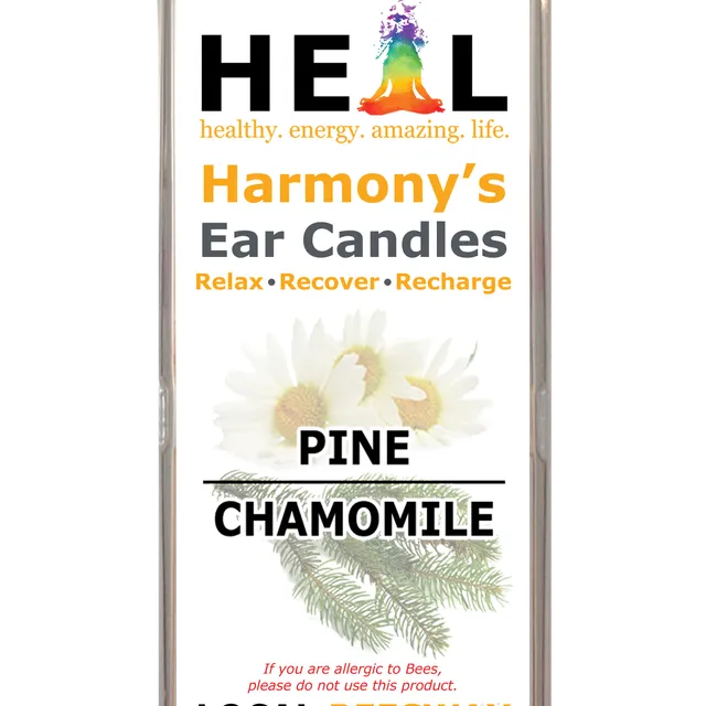 4 Pack Beeswax Pine &amp; Chamomile Ear Candles