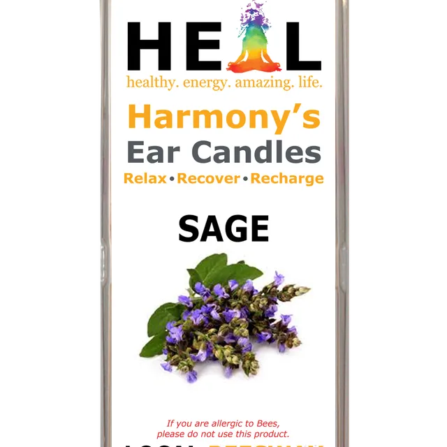 4 Pack Beeswax Sage Ear Candles