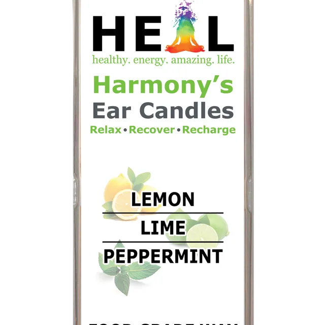 4 Pack Lemon, Lime &amp; Peppermint Ear Candles