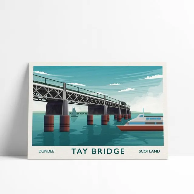 Tay Bridge Poster - Dundee Print - Scotland