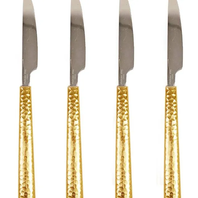 Dinner Knife (Set of 4 ), Gold
