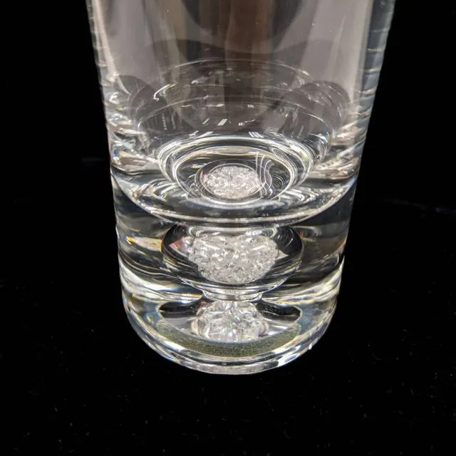 Set of 6 Shot Glasses, Genuine Crystal Filled Base