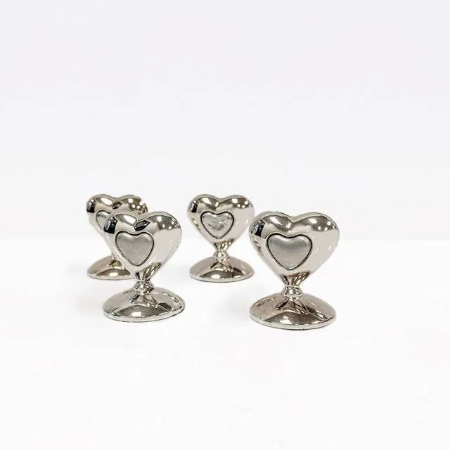 Place Card Holders (Set of 4), Silver