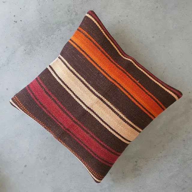 Tribal Stripped Naksh Kilim cushion Cover