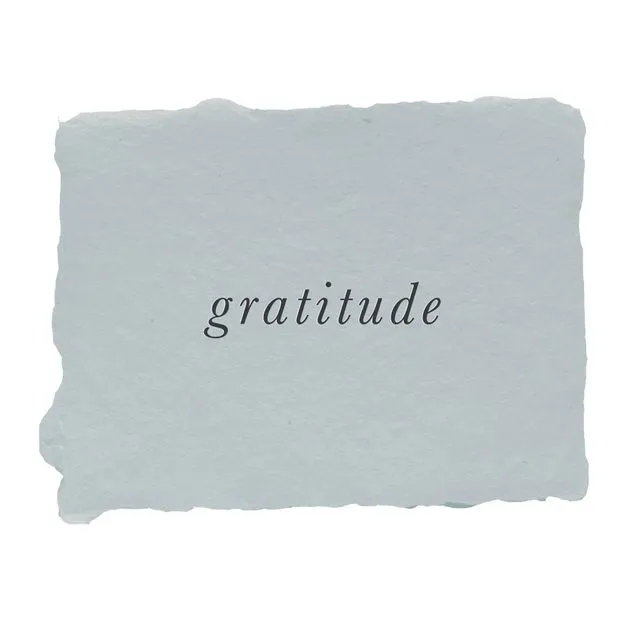gratitude note card