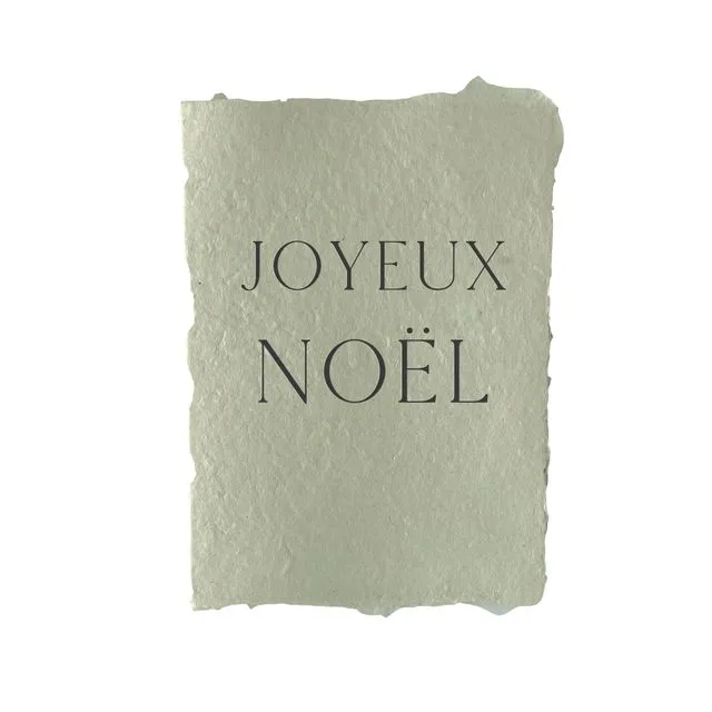 joyeux noel note cards set of four