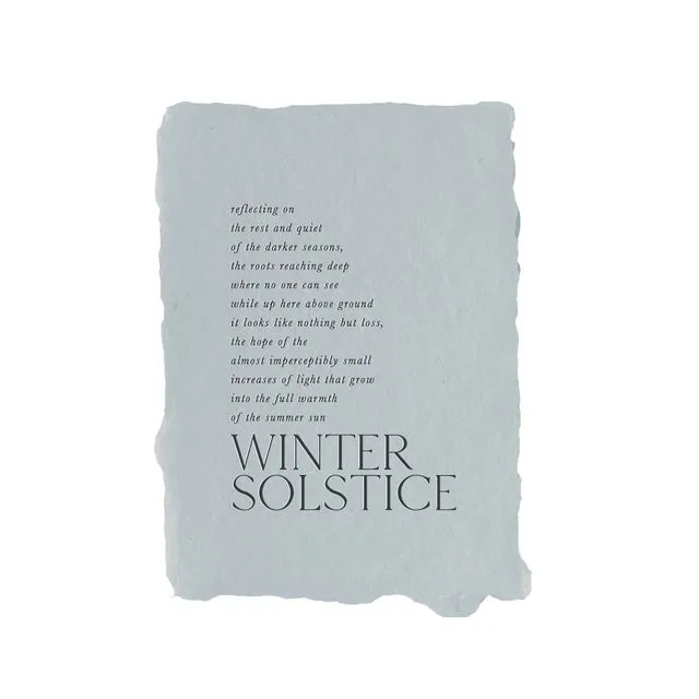 winter solstice note cards set of four
