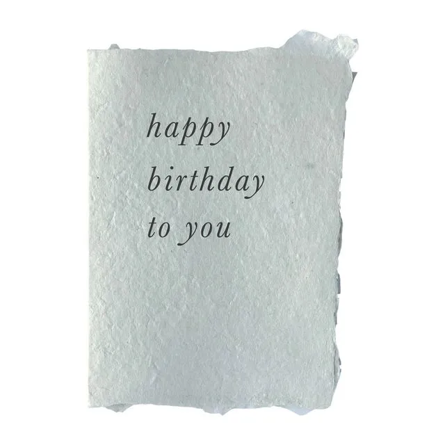 happy birthday to you card-