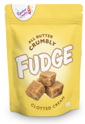 Clotted Cream Crumbly Fudge Pouch. Outer of 9