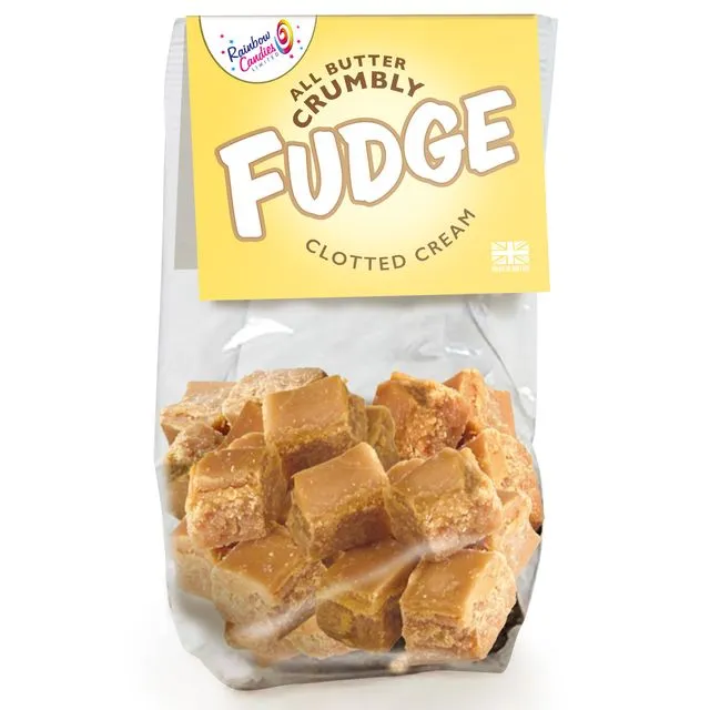 Clotted Cream Crumbly Fudge Bag. Outer of 12.