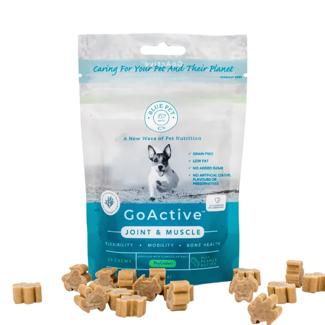 GoActive, Joint & Muscle Dog Supplement from Seaweed - Peanut Butter Flavour - Large Pouch