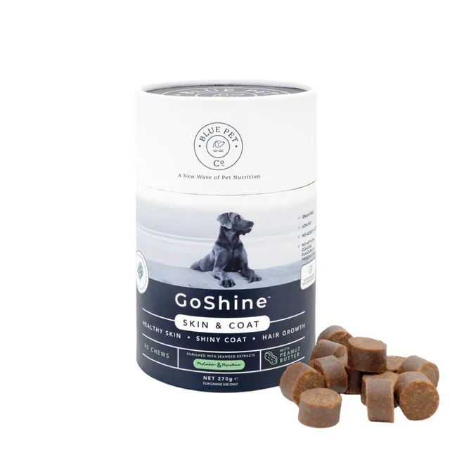 GoShine, Dog Skin and Coat seaweed supplement, Peanut Butter Flavour