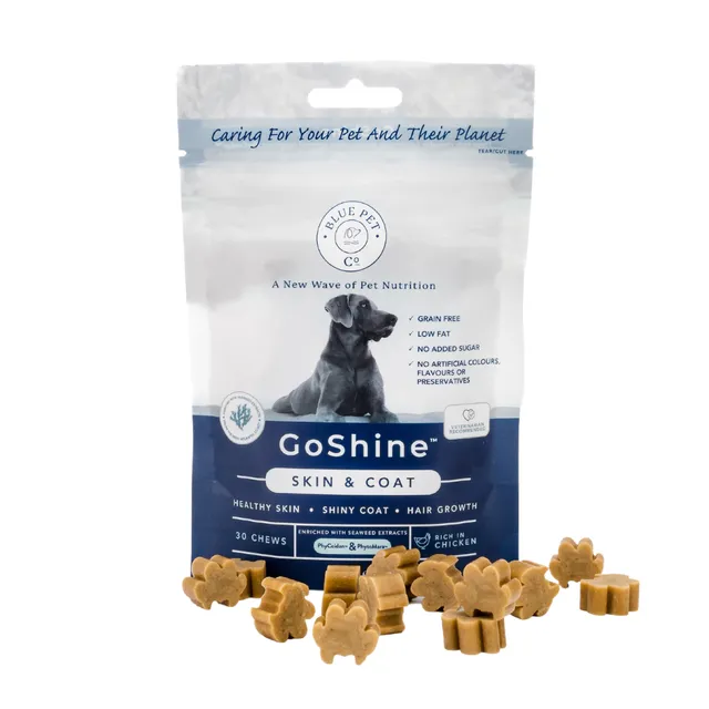 GoShine, Skin & Coat Dog Supplement from Seaweed - Chicken Flavour - Large Pouch