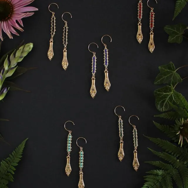 Feathered Serpent Earrings