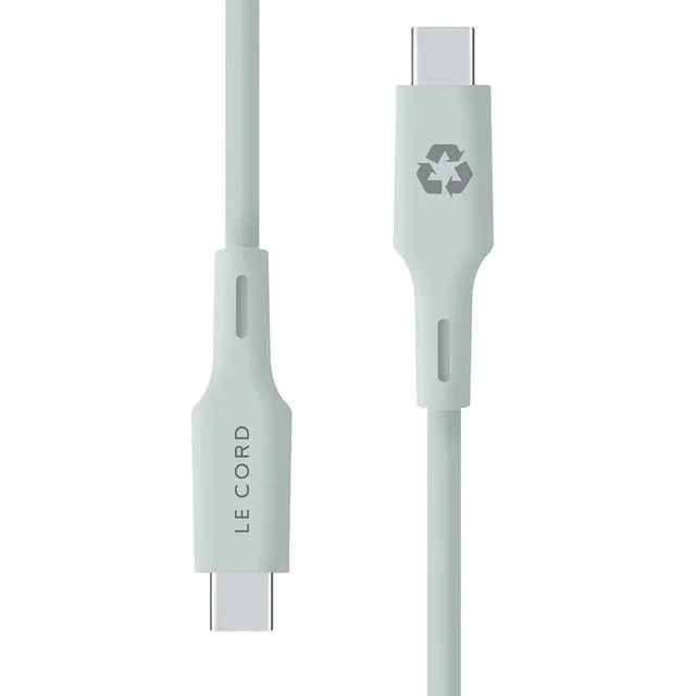 Pale Pine iPhone USB C cable · Made of recycled plastics