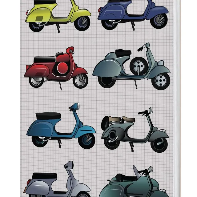 Scooter Softback Notebook (A5 Lined 120 Pages)