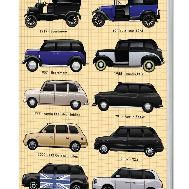 London Taxi Softback Notebook (A5 Lined 120 Pages)