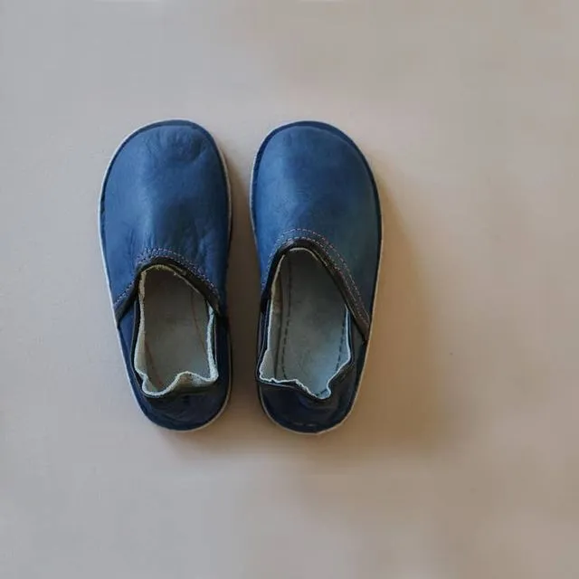 Children's Leather Shoes - Blue