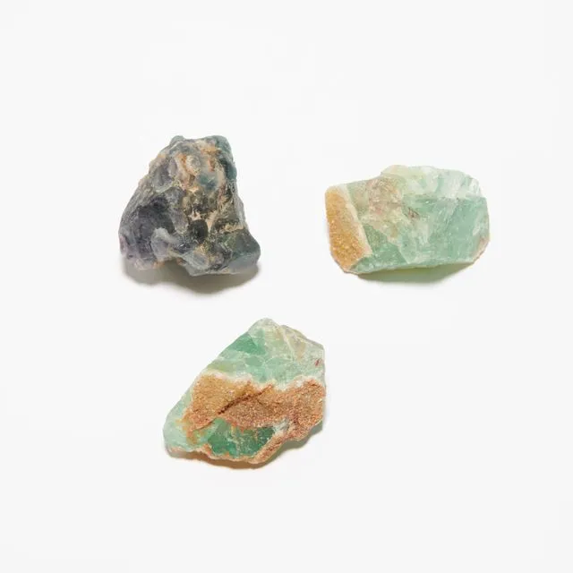 Rough Green Fluorite Stones
