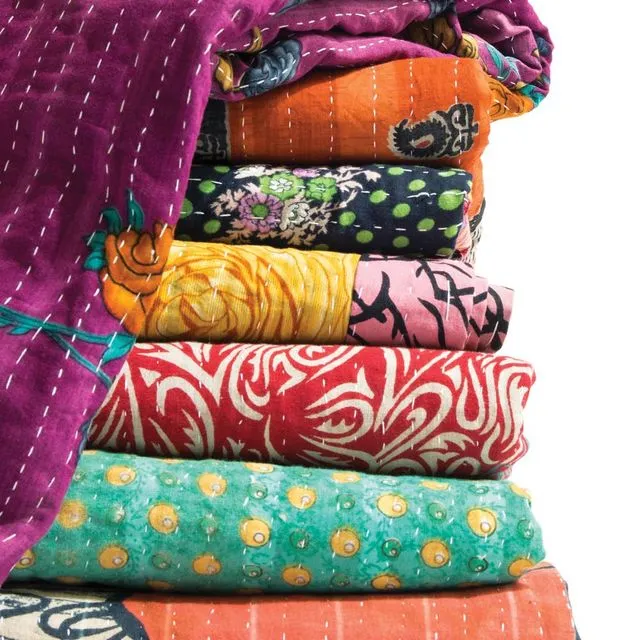 Vintage Kantha Textile Quilts