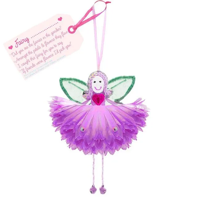Flower Fairy Purple 'Fairy ........(personalise)' Fair Trade