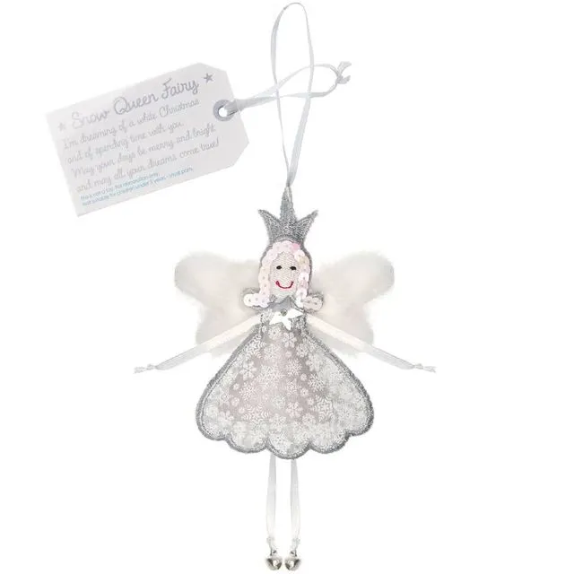 'Snow Queen Fairy' Fair Trade Christmas Decoration Keepsake