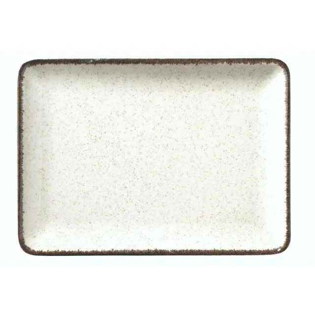 Pebble Series White Porcelain Serving Plate & Platter - 30 cm