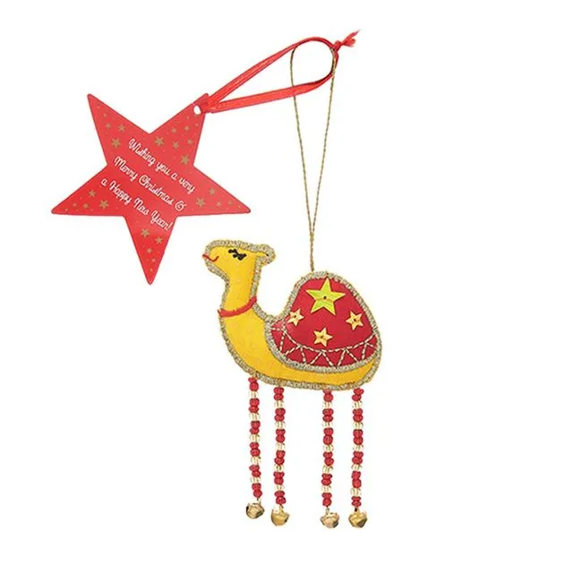 'Camel' Nativity Fair Trade Christmas Decoration