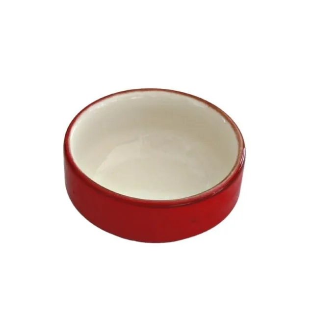 Snack & Dip Bowl - Pebble - Red / Inner: White - XSmall (Ø 6 cm)