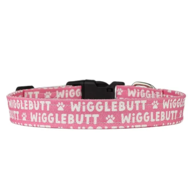 Wigglebutt Dog Collars - Pink