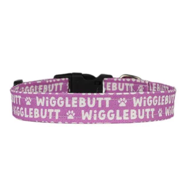 Wigglebutt Dog Collars - Purple