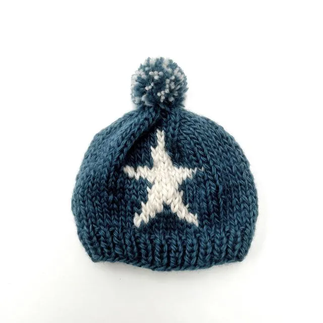 Baby Hat 3-5Y Knitted Star