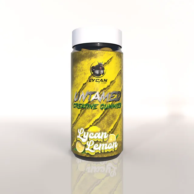 UNTAMED CREATINE GUMMIES - LYCAN LEMON, 90 Gummies, 15 Servings, 360