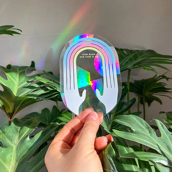 Rainbow maker sticker – create rainbows anywhere, 5. Slow down and soak it up