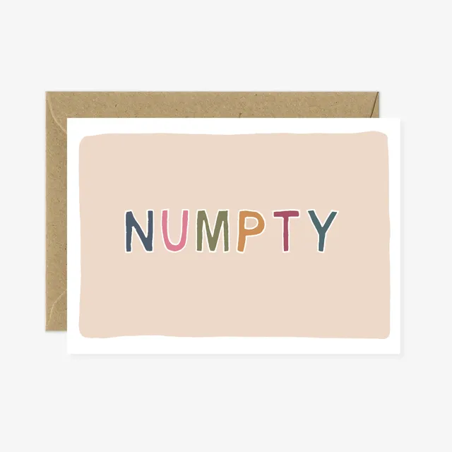 Scottish Slang Card - Numpty